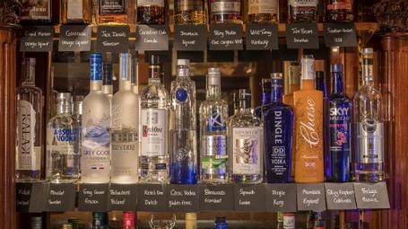 Granville Hotel | Waterford | Vodka Wall in Thomas Francis Meagher Bar
